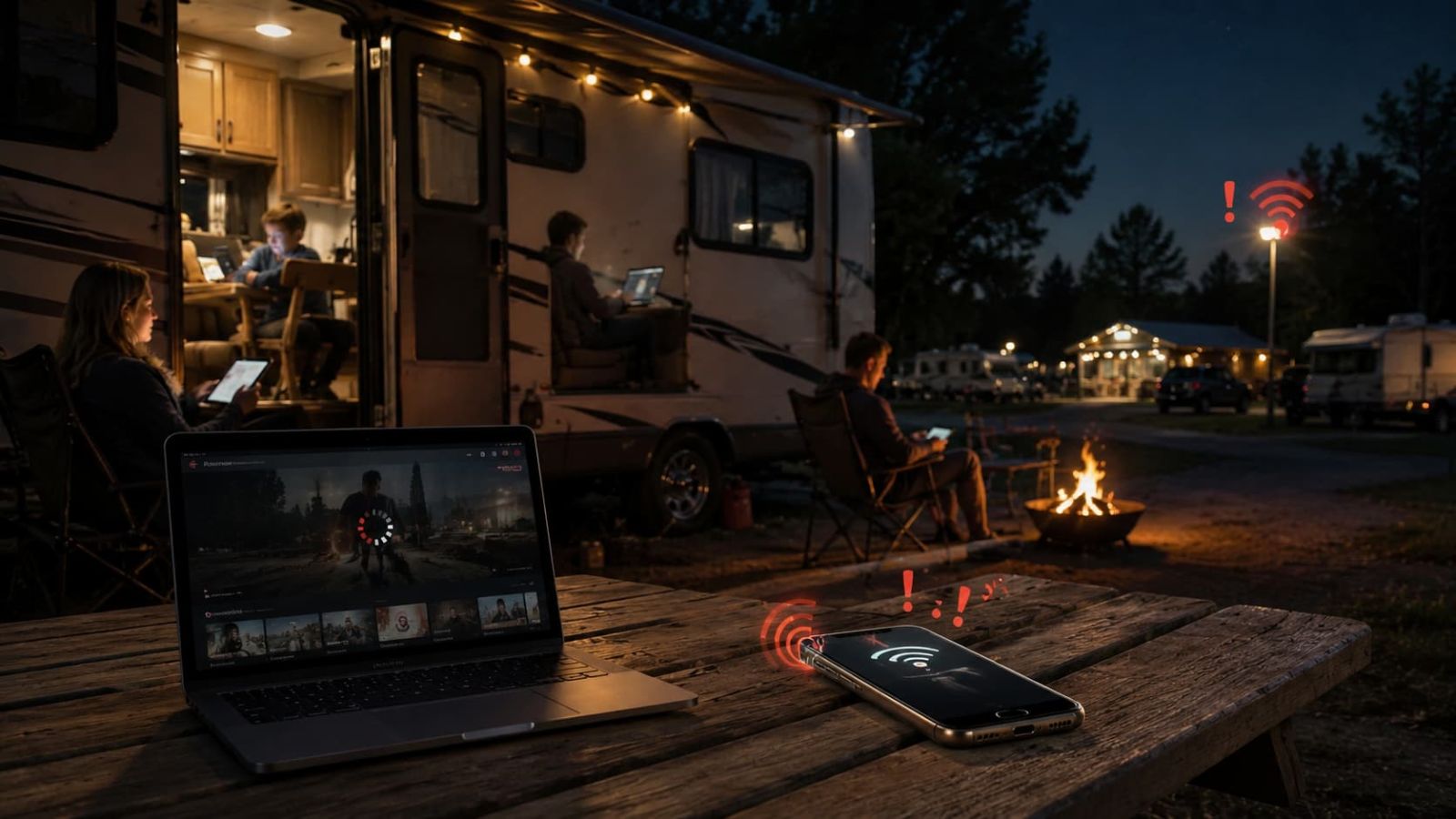 Campground WiFi phone hotspot and backup internet comparison