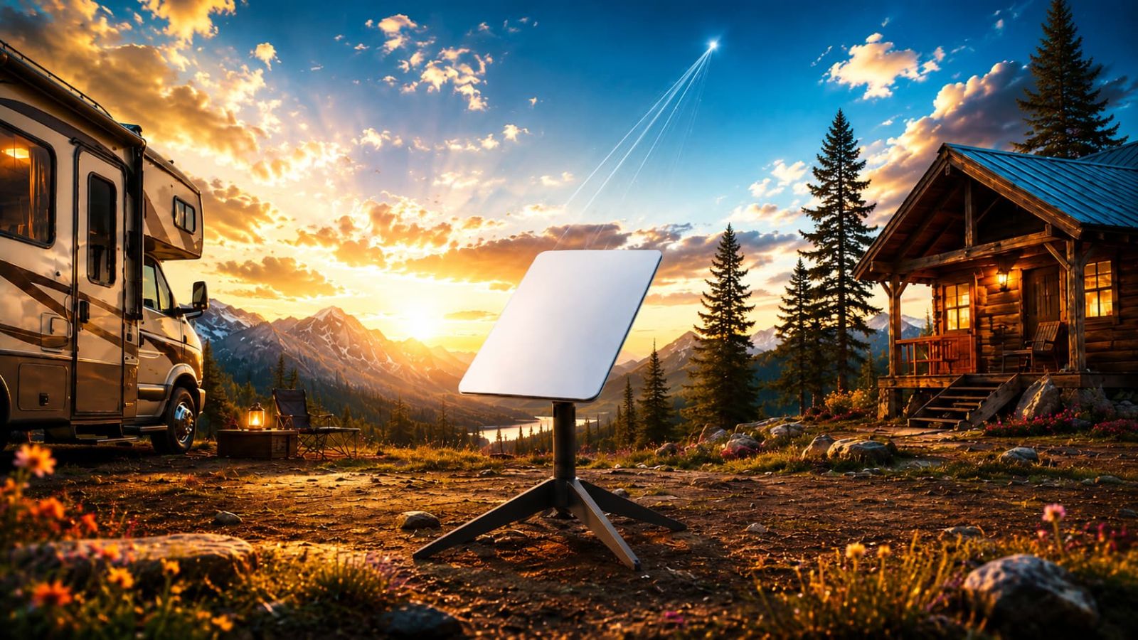 Satellite internet alternative for remote RV and rural dead zones