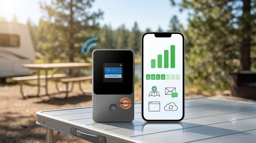 SwiftNet 4G Bronze speed test for travel backup maps email light browsing and portable hotspot use