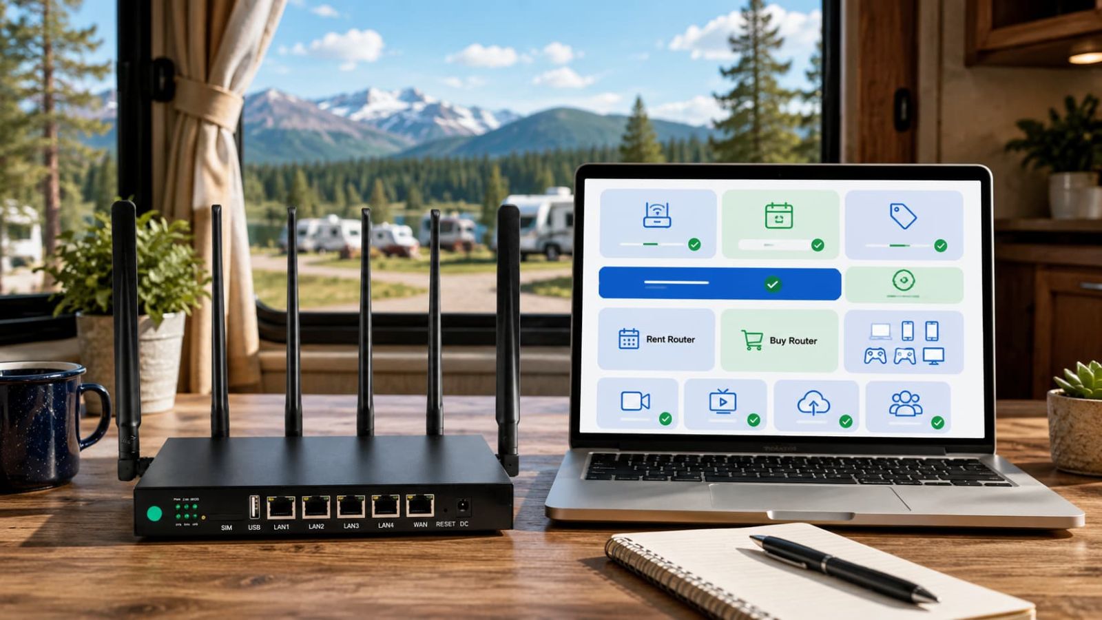 SwiftNet 5G Diamond monthly cost guide for RV, rural, remote work, router rent, router buy price and ORION04 checkout savings