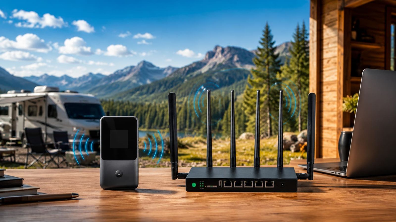 SwiftNet 5G Diamond router versus 4G Bronze hotspot for RV rural travel and backup internet comparison