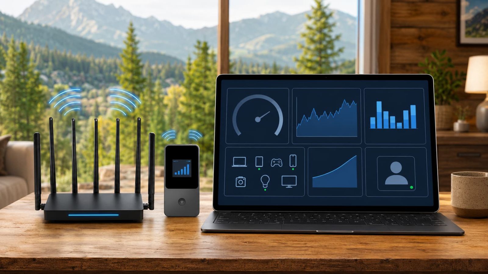 SwiftNet slow speed test checklist showing download upload latency video call and connected device load checks