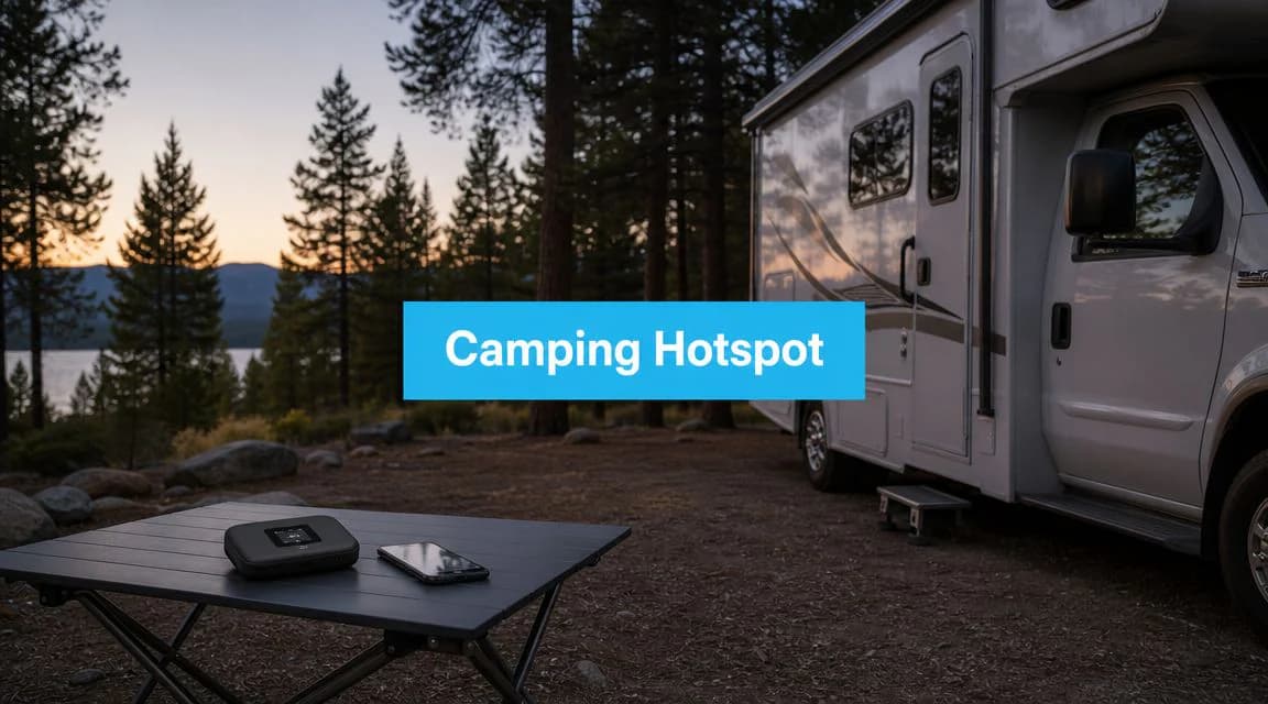 SwiftNet 4G Bronze camping hotspot use case for portable internet