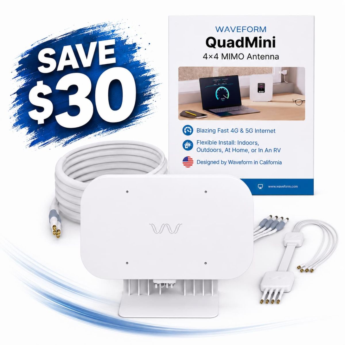 Waveform QuadMini Save $30 antenna deal image