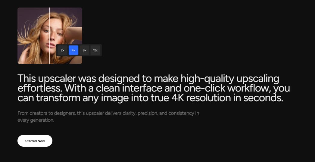 Adventure AI Upscaler 4K 8K 16K image enhancement and high resolution creative output