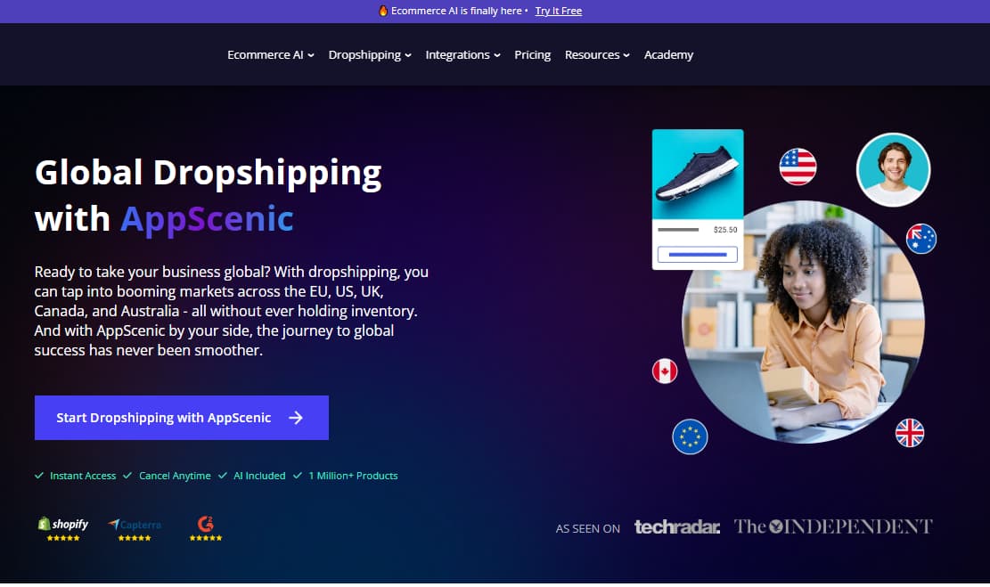 AppScenic verified domestic suppliers USA UK EU Canada Australia