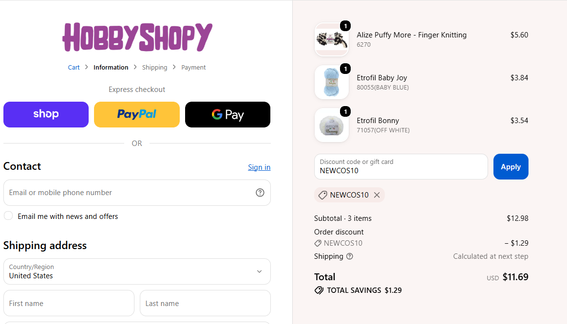 code NEWCOS10 10% off