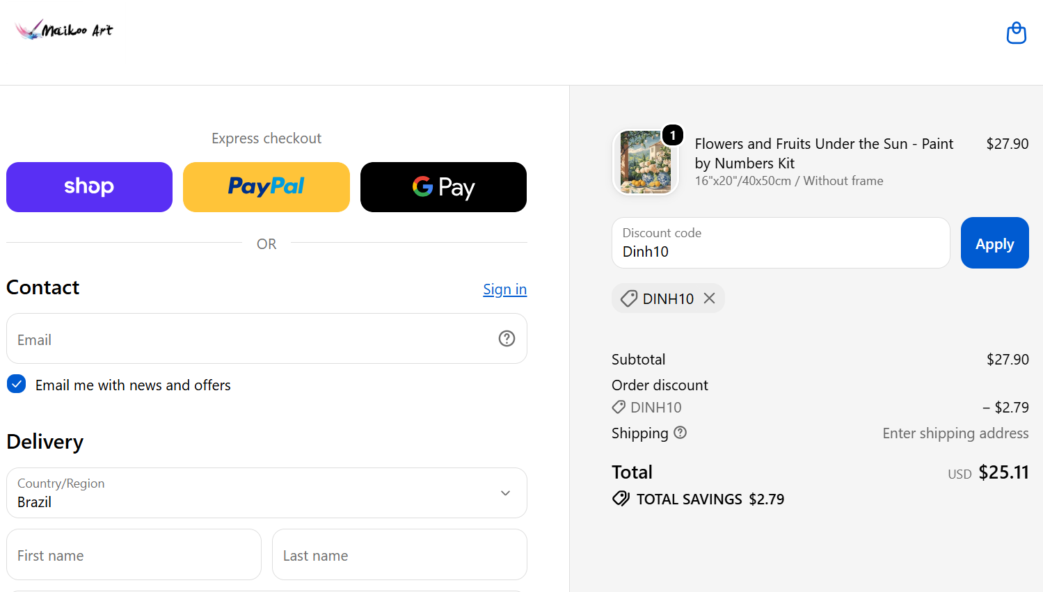 code Dinh10 10% off