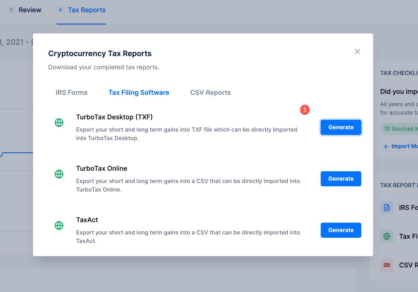 CoinLedger crypto tax reports Form 8949 income report capital gains report and audit trail report
