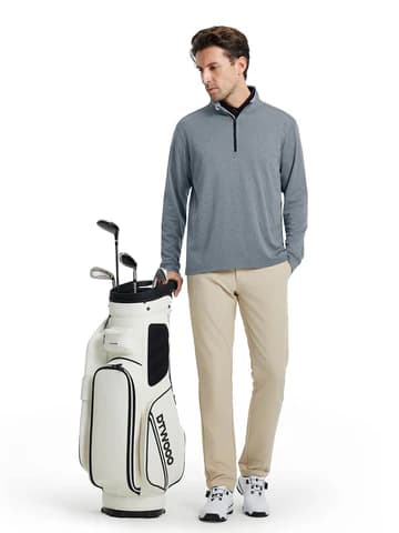 Heather Performance Quarter-Zip - Black DTWOOO deal thumbnail