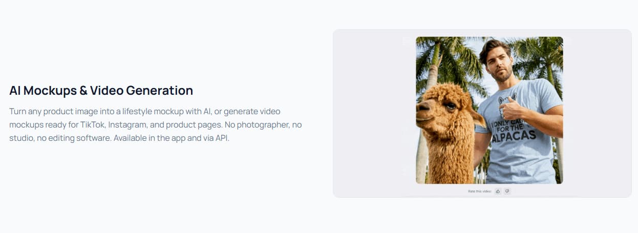 Dynamic Mockups AI mockups and video generation for ecommerce products