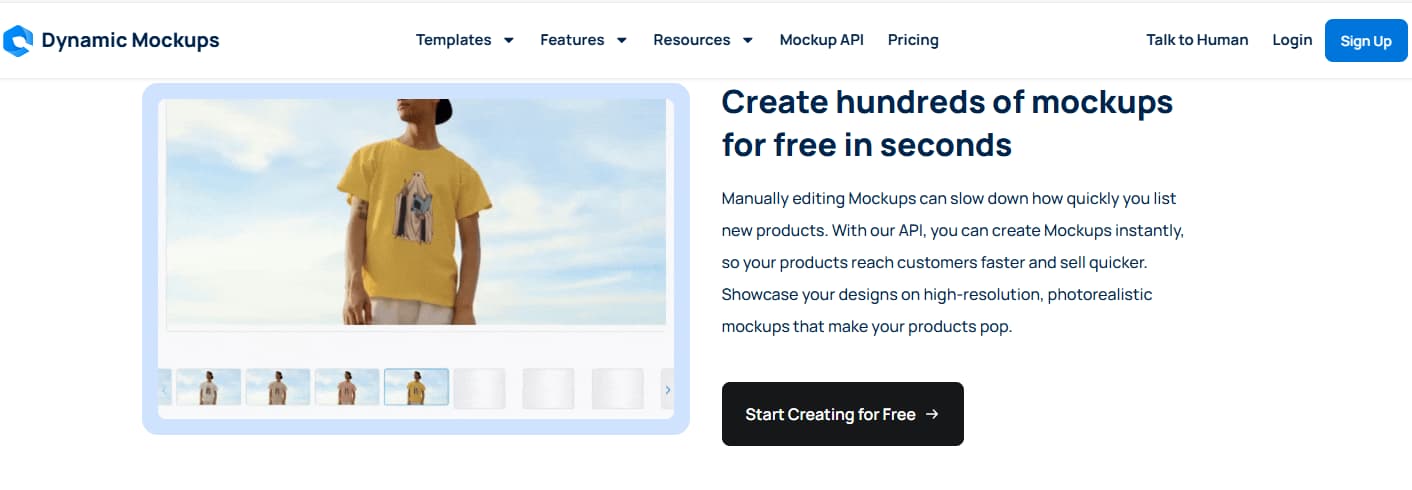 Dynamic Mockups bulk mockup generator for POD ecommerce product visuals