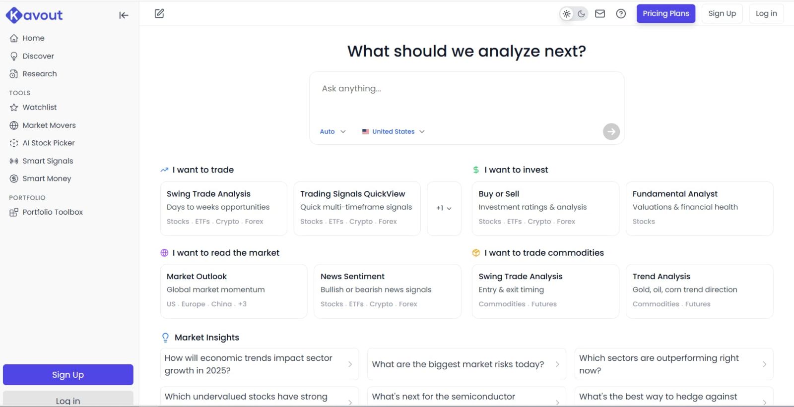 Kavout InvestGPT AI conversational stock research assistant