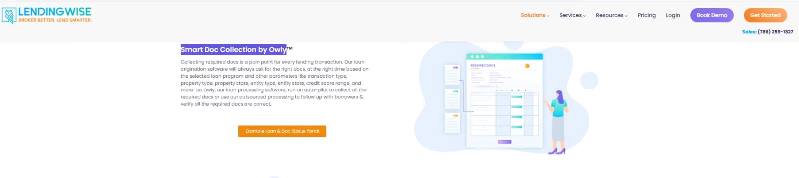 LendingWise document collection e-sign automation required docs and loan file workflow