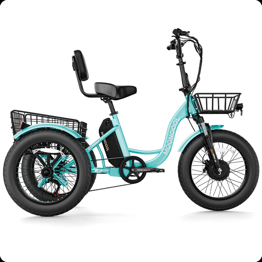 Mooncool TK1 Fat Tire Electric Trike all terrain style pick