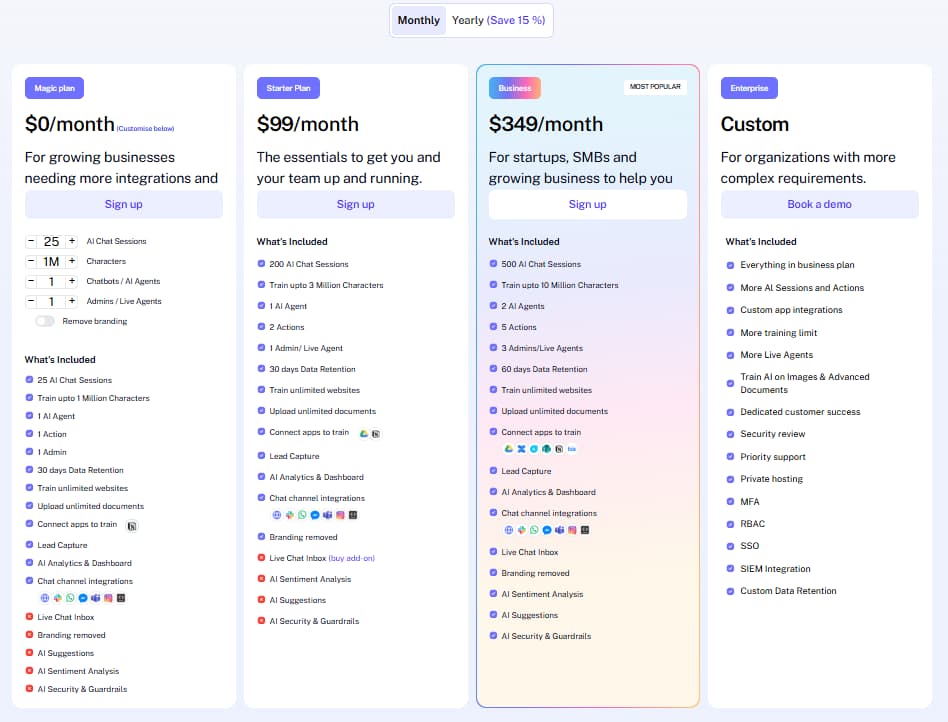 PagerGPT monthly pricing screenshot 2026