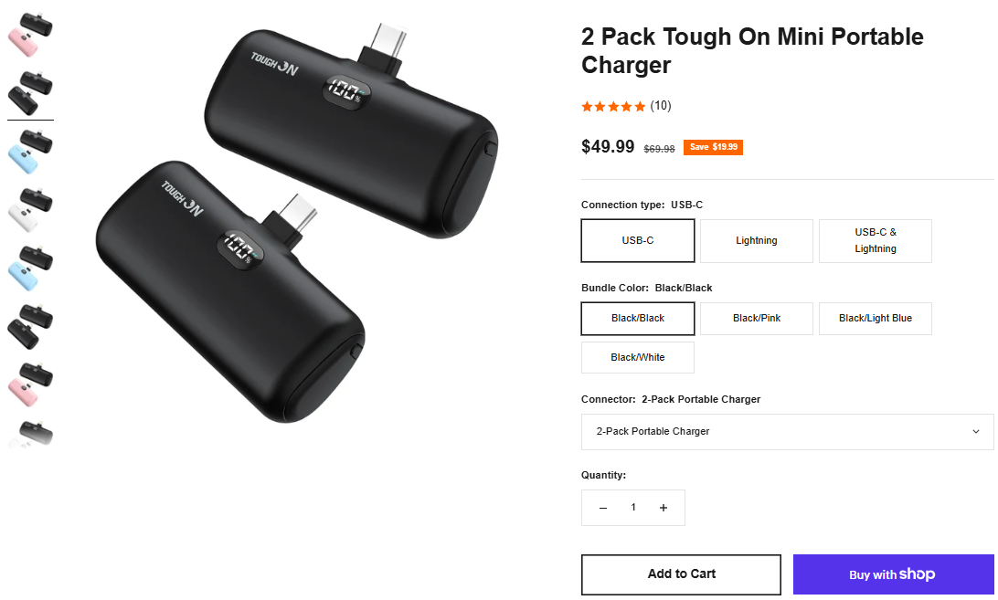 Tough On power banks and chargers