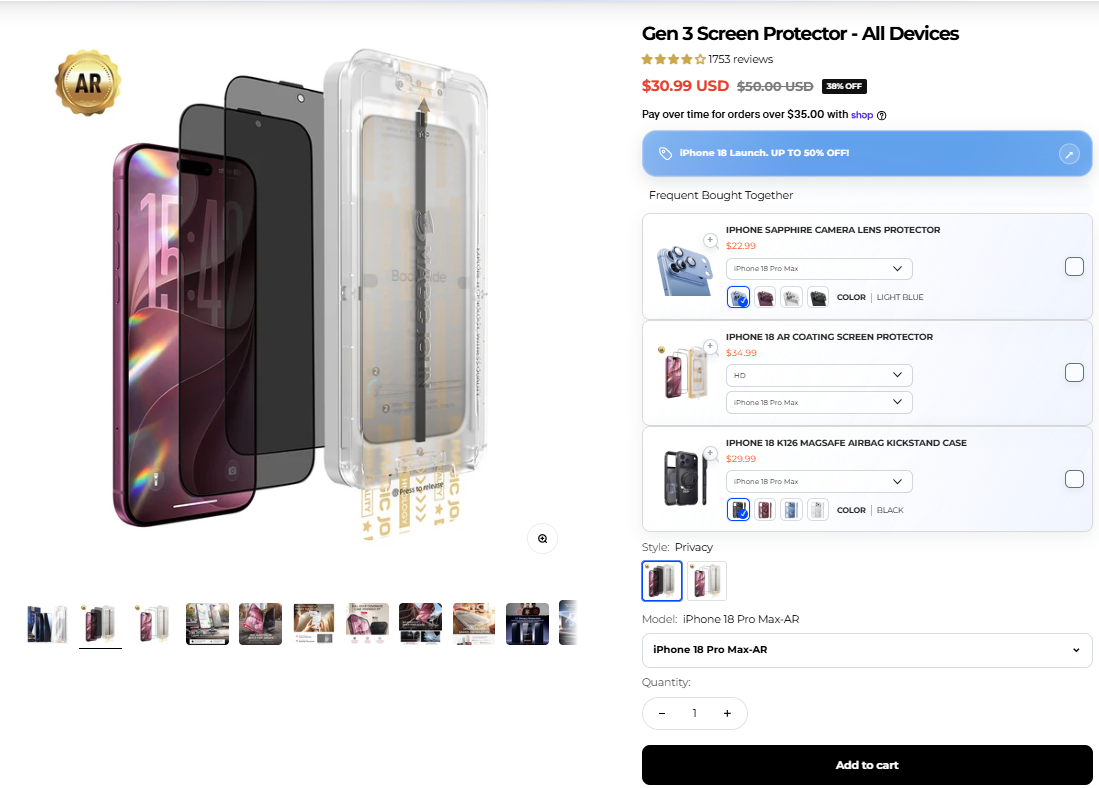 MagicJohn phone case and screen protector