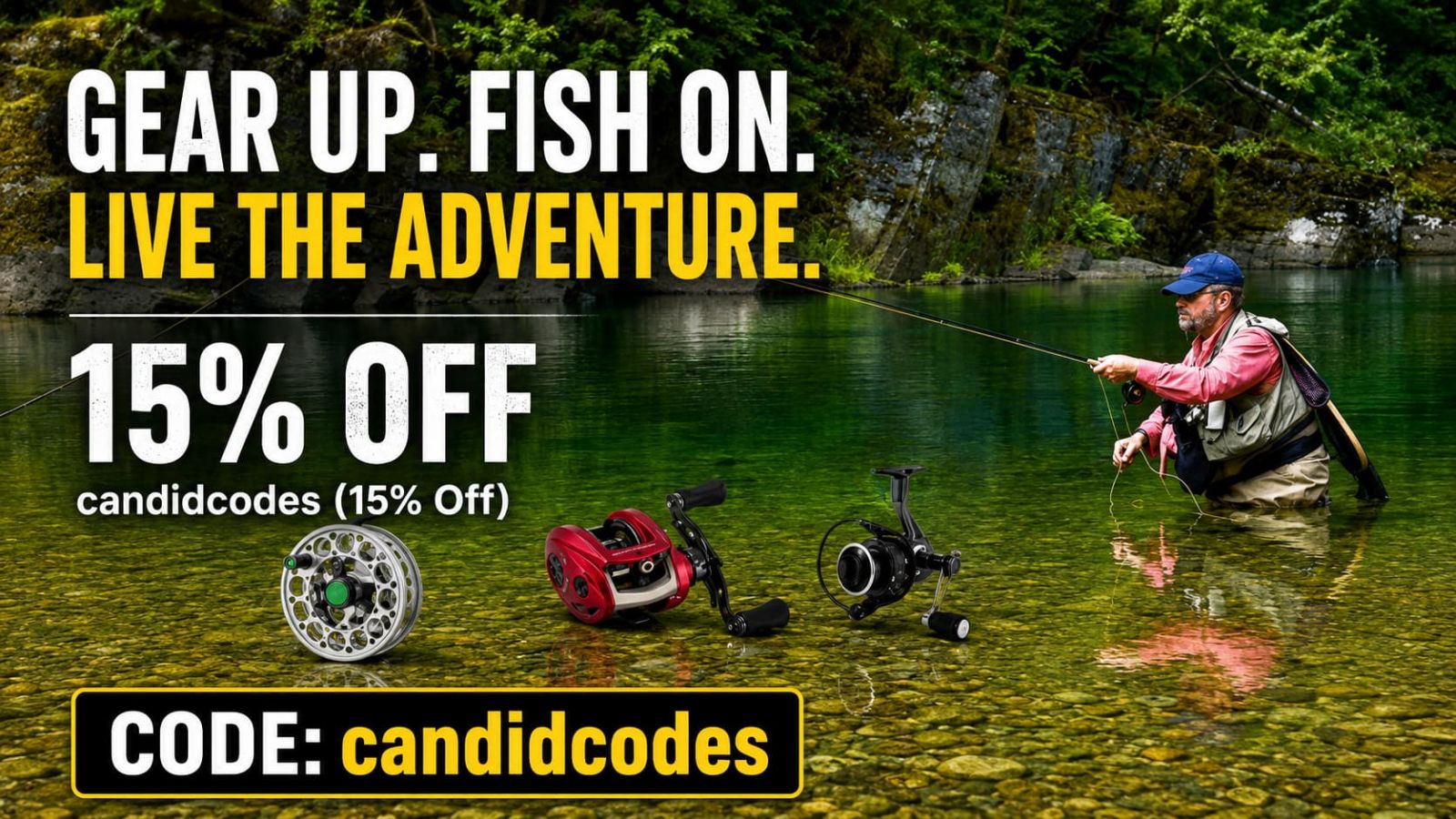 Piscifun CANDIDCODES 15% Off family fishing hero thumbnail