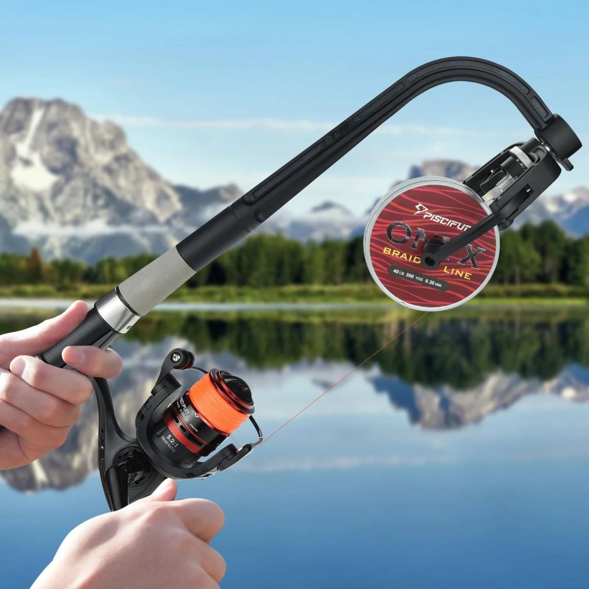 Piscifun Speed Fishing Line Spooler Fishing Line Winder lifestyle mountain image thumbnail