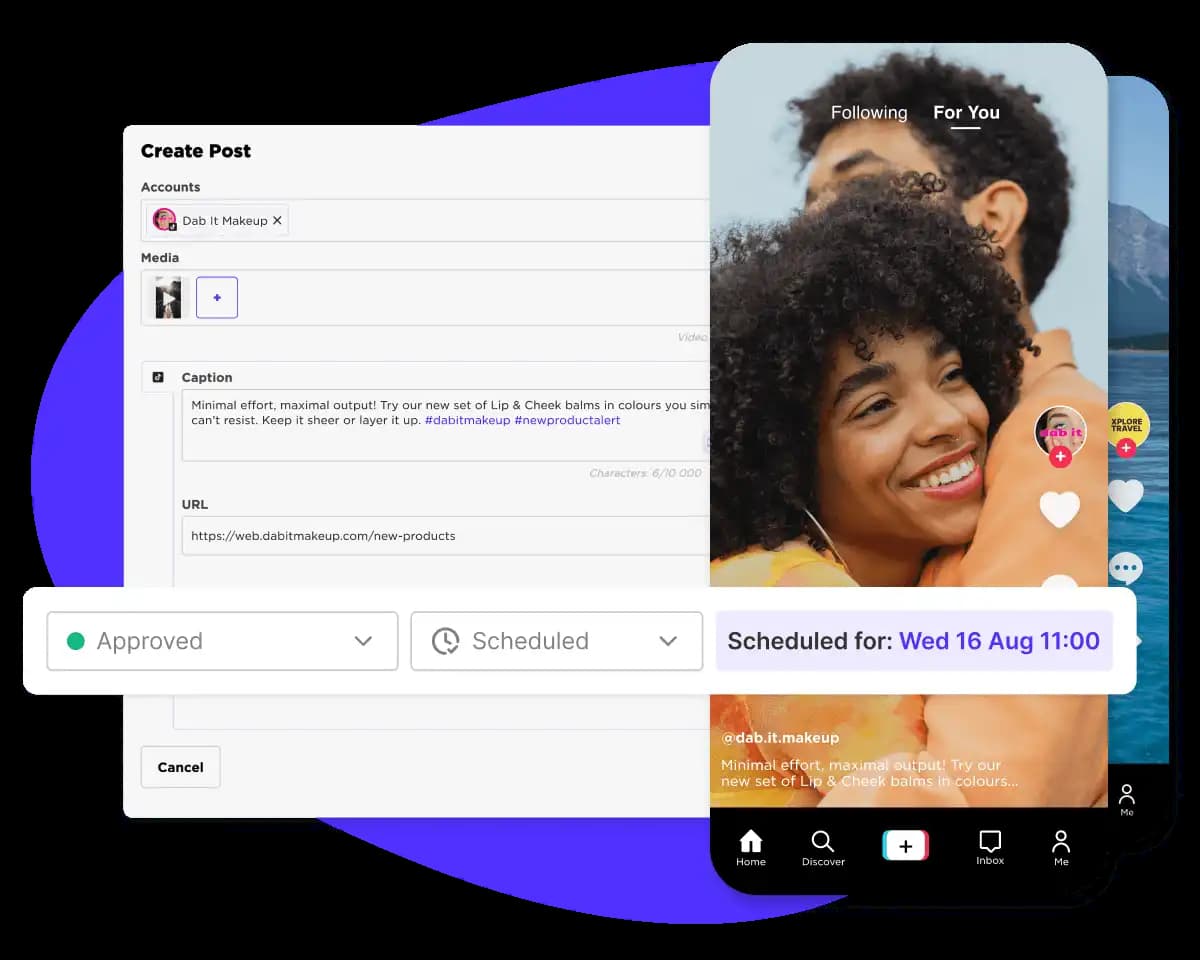 Sked Social auto-publishing to Instagram, Facebook, TikTok, LinkedIn, and more