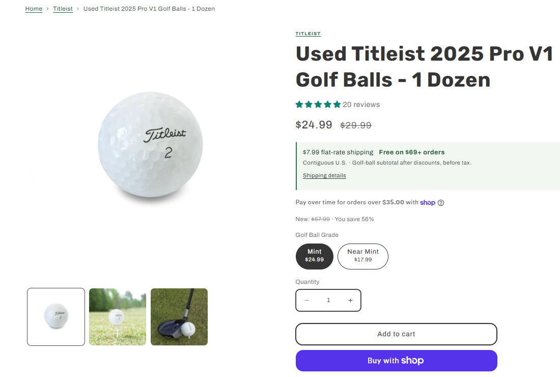 Golf Ball Nut recycled golf balls