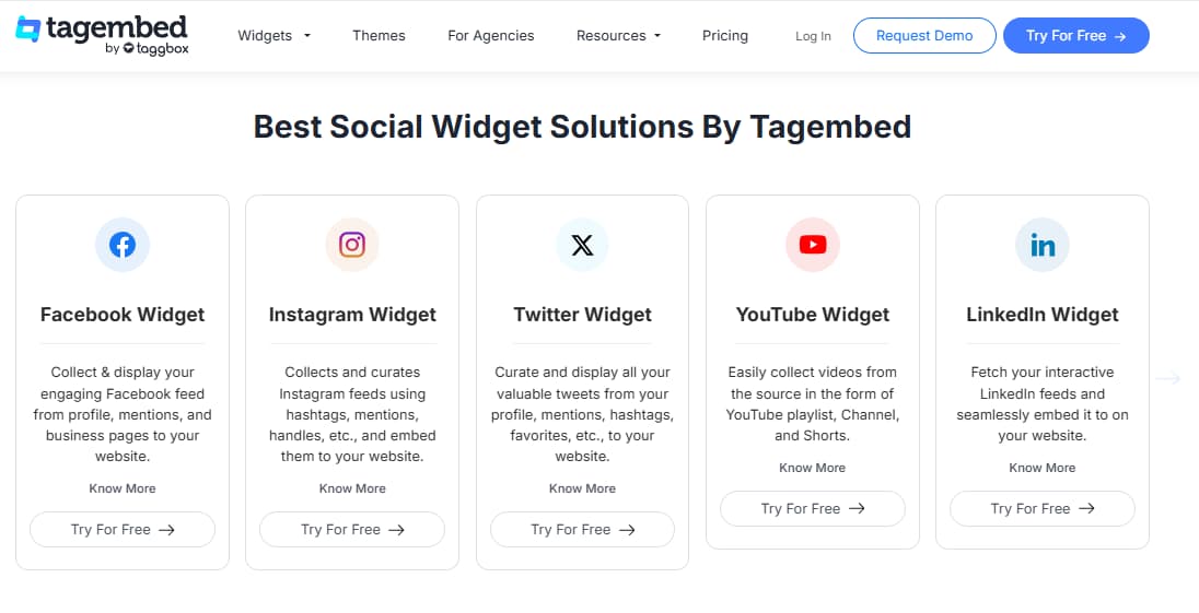 Tagembed social media aggregator collect curate embed feeds from multiple networks