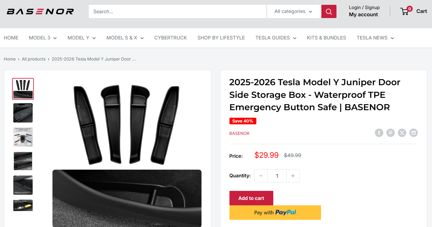 Basenor Tesla accessory