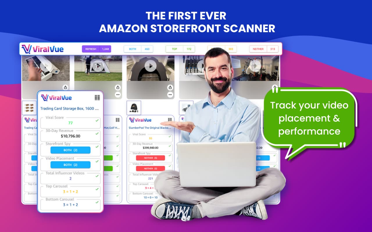 ViralVue storefront scanner and spy tool for Amazon affiliate creators